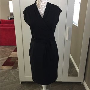 Tahari Black Midi Dress